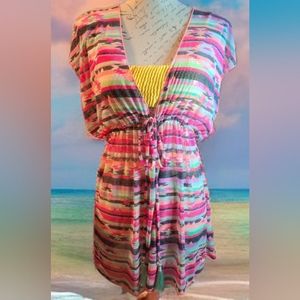 OP Ocean Pacific Sheer Swimsuit Beach Cover Up